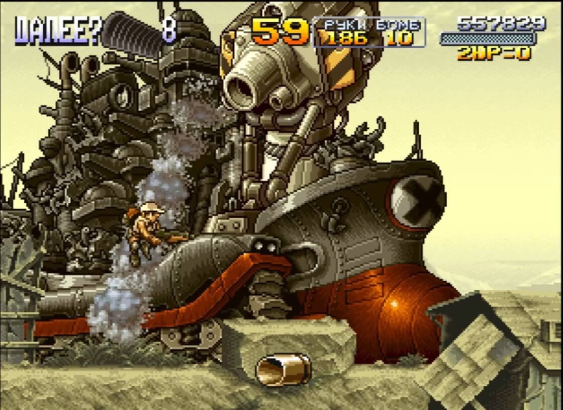 Metal Slug X - геймплей игры на PlayStation